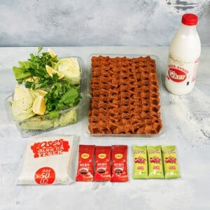 ÇİĞKÖFTE (750GR)+LİTRELİK İÇECEK MENÜ 1