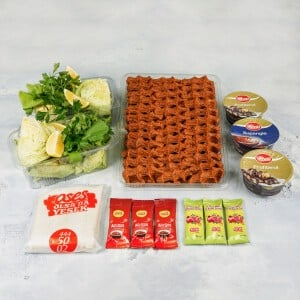 ÇİĞKÖFTE (750GR)+TATLI MENÜ 1