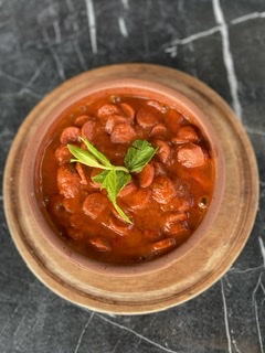 SAUSAGE with TOMATO SAUCE