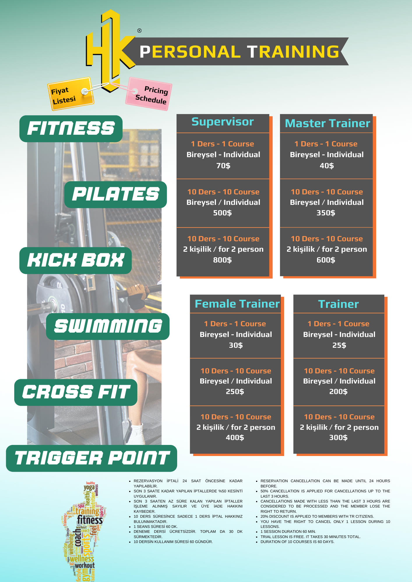 Özel Eğitmen / Personal Training/