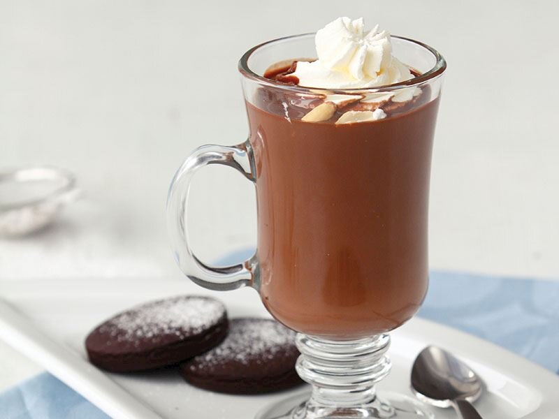 Hot chocolate with milk