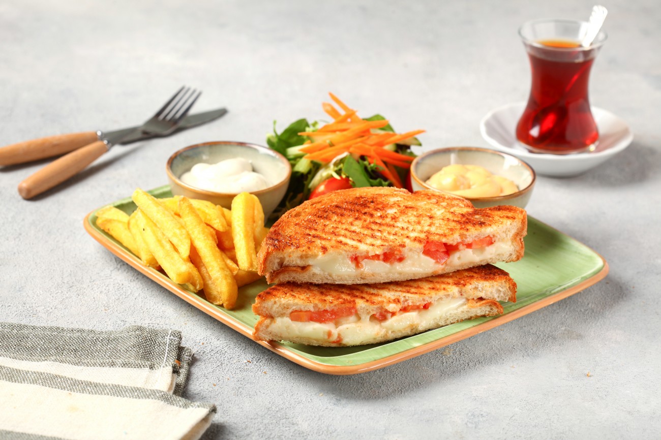 White cheese toast