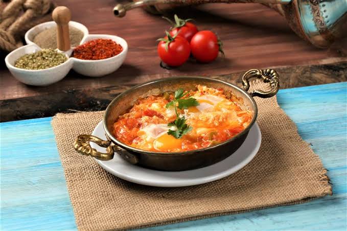 Menemen with kaşar cheese