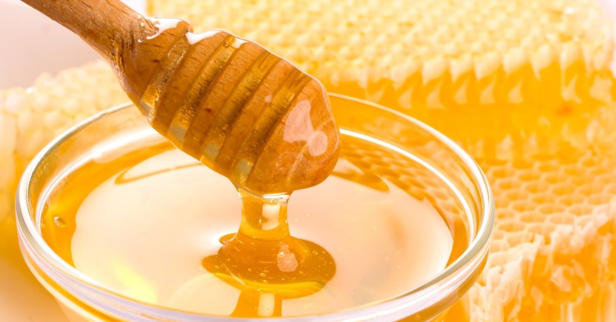 Honey and kaymak plate