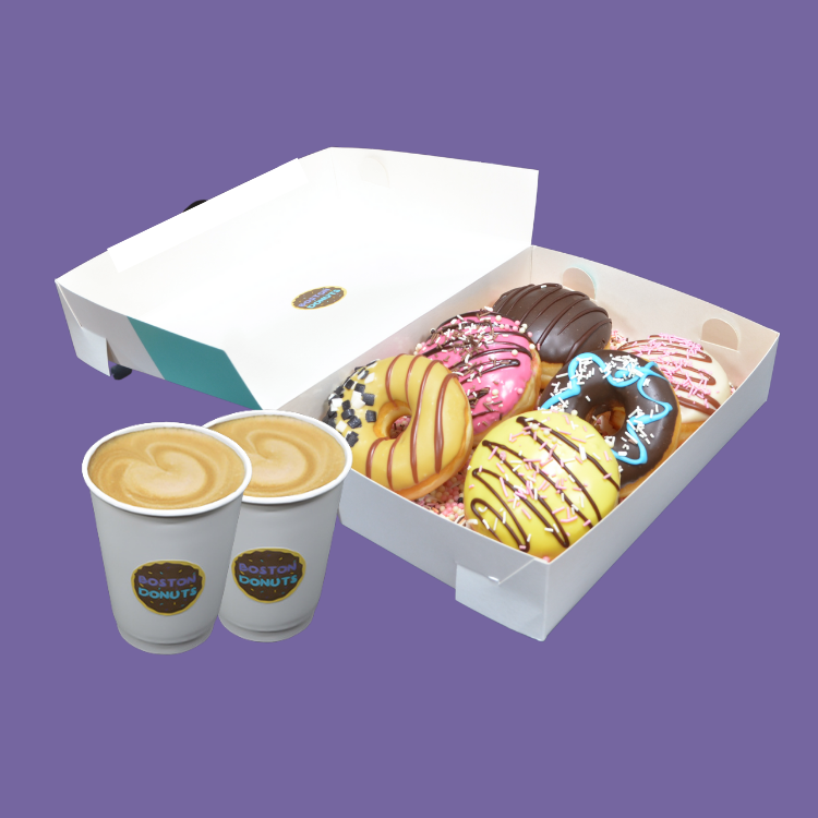6 Donut + 2 Latte
