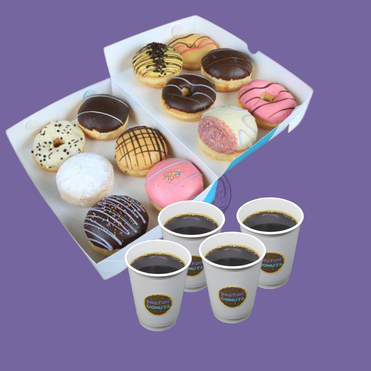 12 Donut + 4 Filtre Kahve