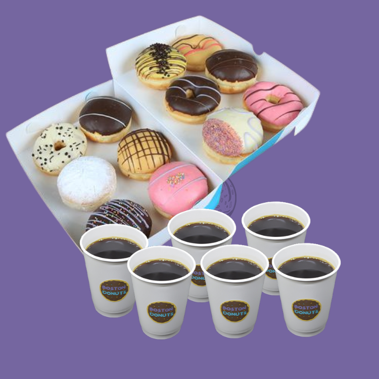 12 Donut + 6 Filtre Kahve