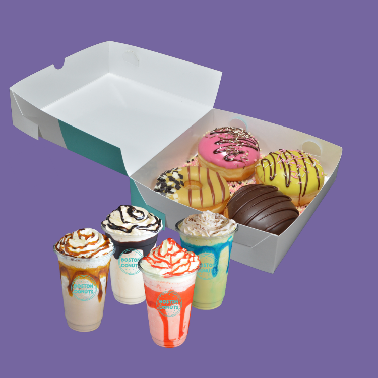 4 Donut + 4 Milkshake