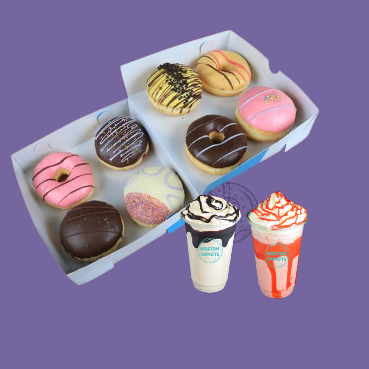 8 Donut + 2 Milkshake