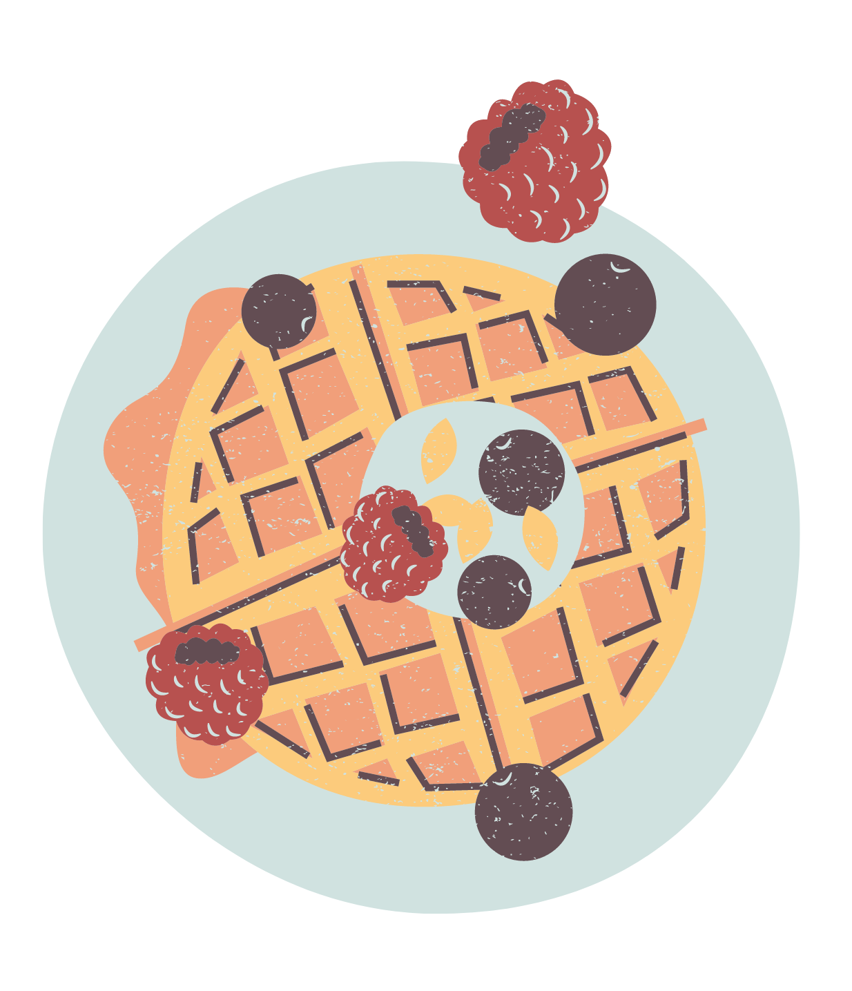 Meyveli Waffle