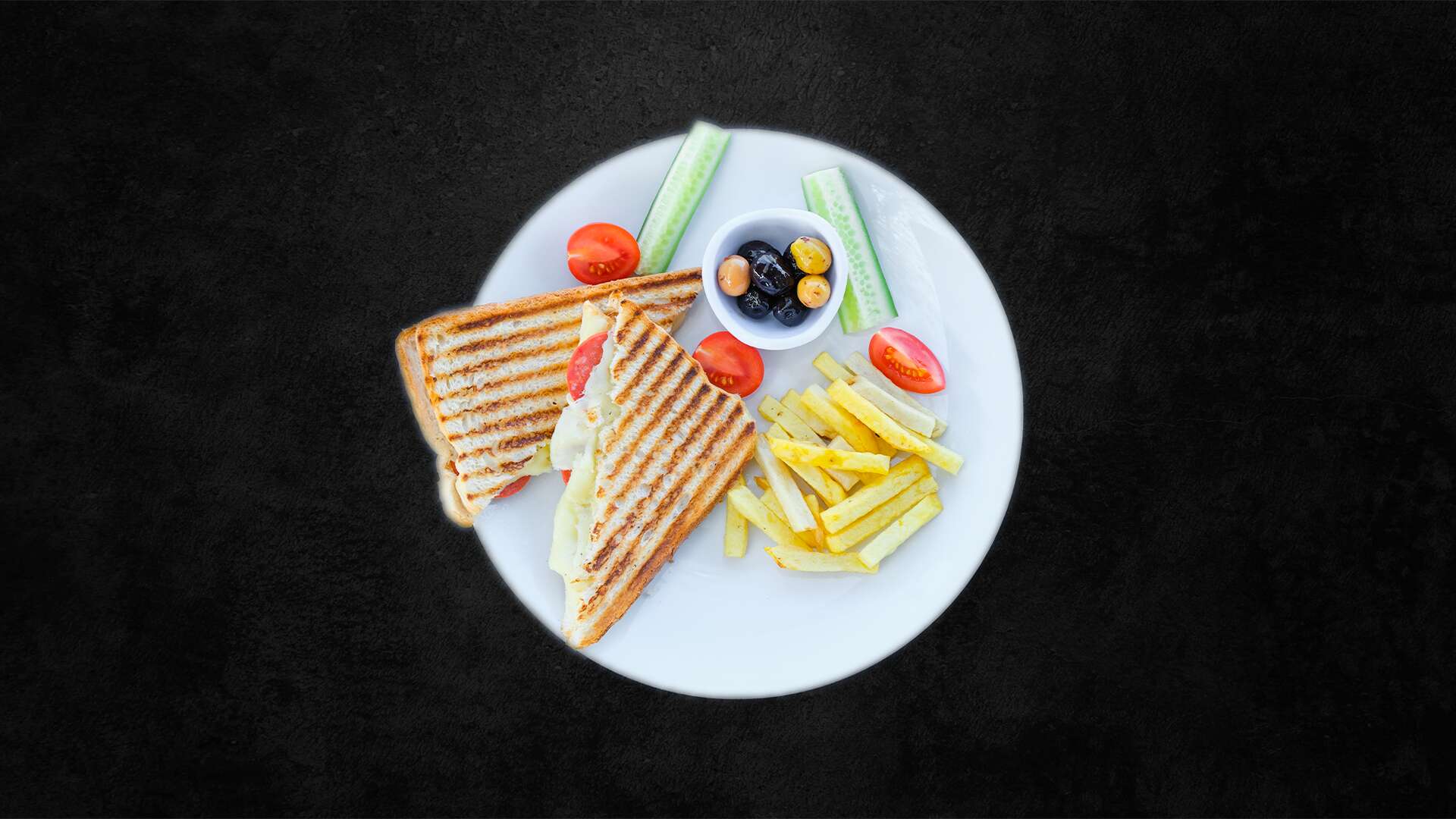 Mixed toast plate
