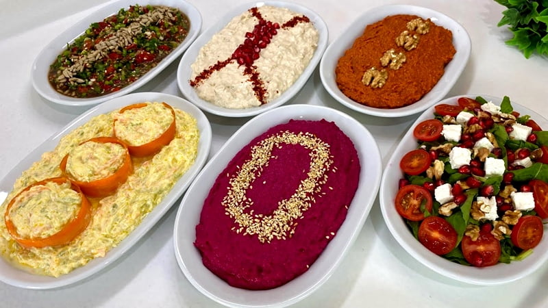 Assorted meze (5 varieties)