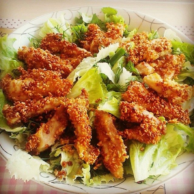 Crispy chicken salad
