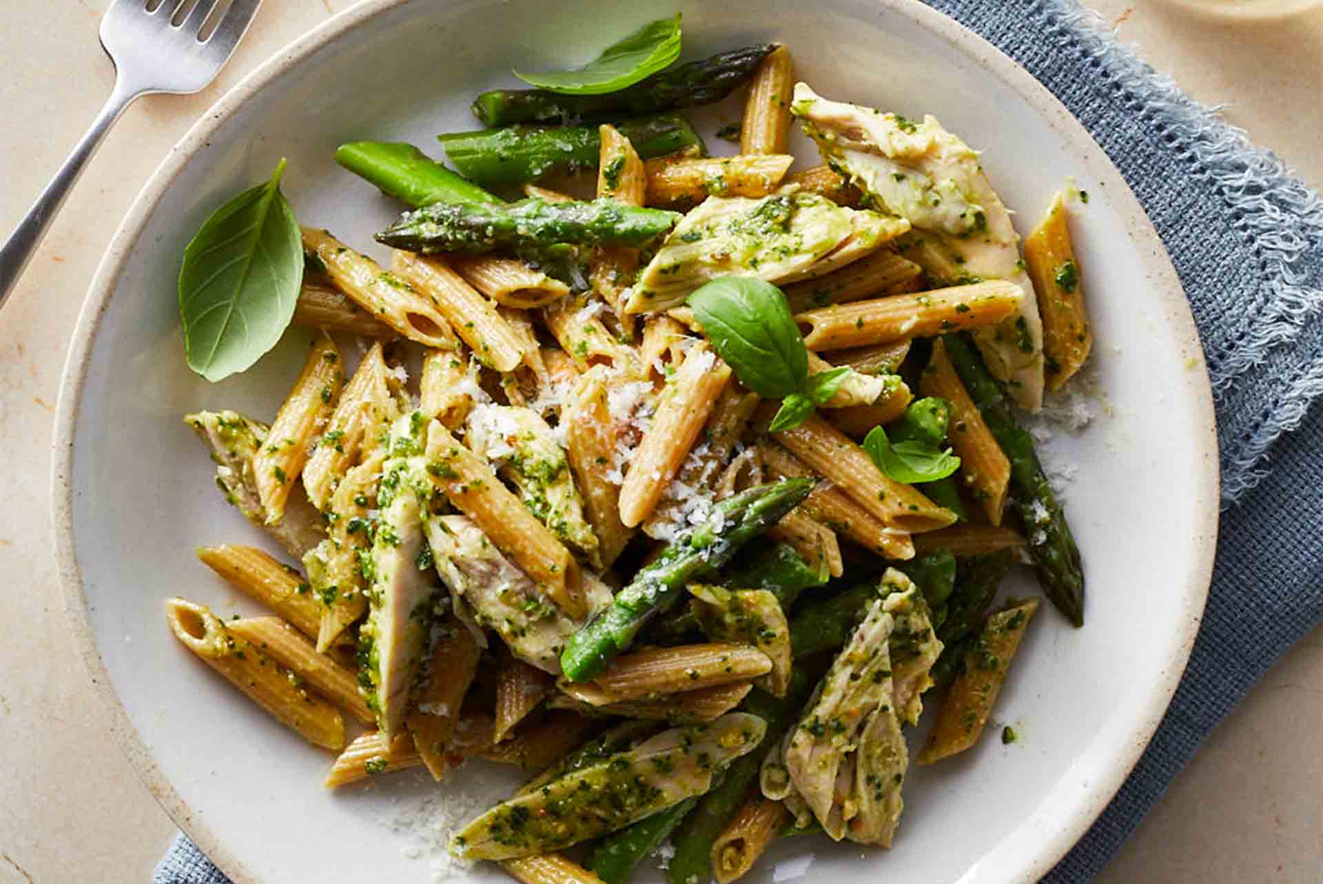 Penne Pesto with Chicken