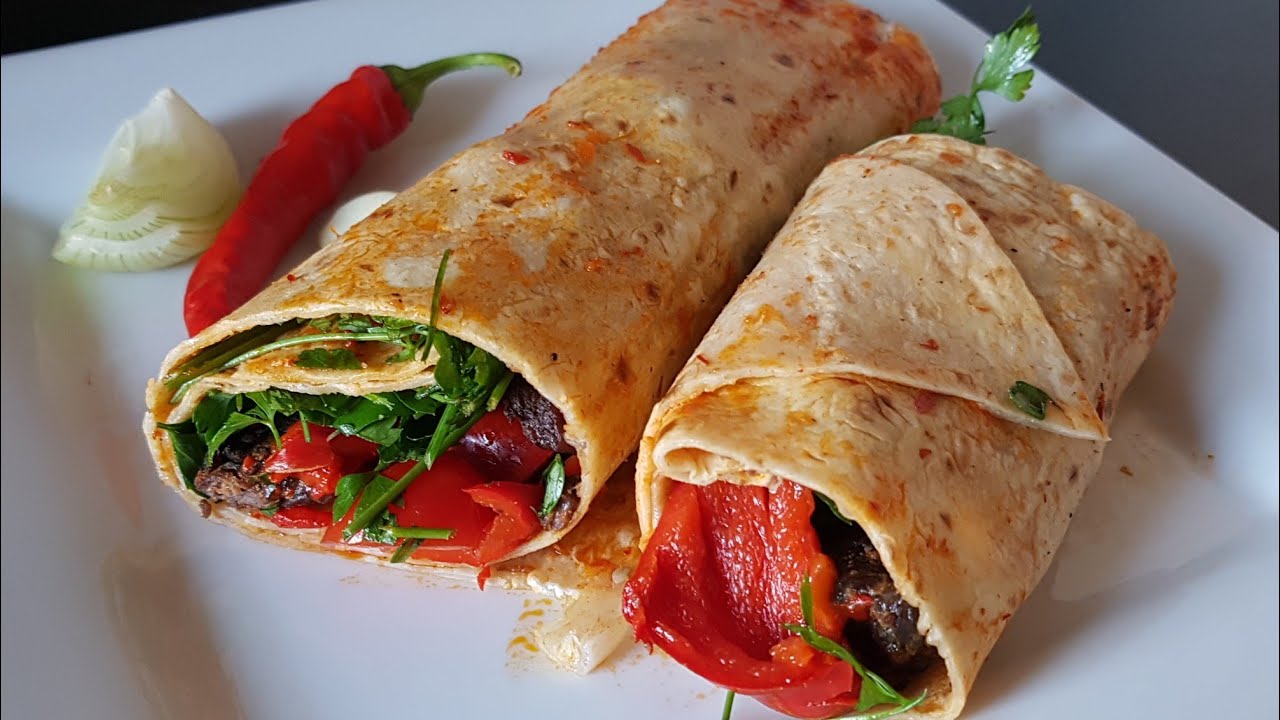 Meat dürüm wrap
