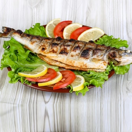 Grilled sea bass