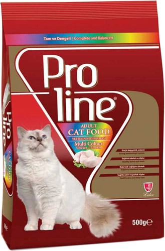 Proline Tavuk Etli Renkli Taneli Kedi Maması 500 g