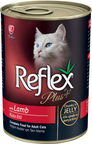Reflex Plus Kuzu Eti Parçacıklı Kedi Konservesi 400 g