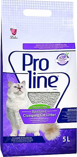  Proline Lavanta Kokulu Topaklanan Bentonit Kedi Kumu 5 L