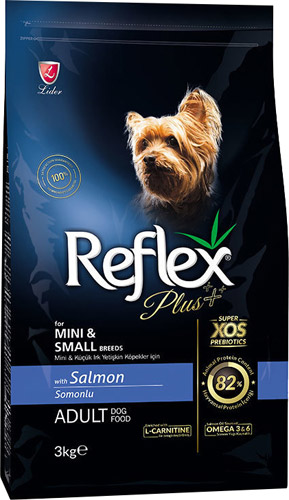 Reflex Plus Somonlu Mini ve Küçük Irk Yetişkin Köpek Maması 3 kg