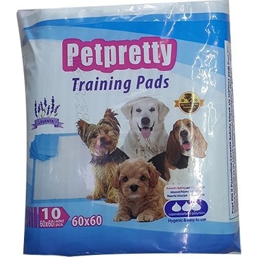 PetPretty Tuvalet Eğitim Çiş Pedi Lavantalı 60x60 10'lu