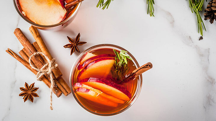 Apple cinnamon herbal tea