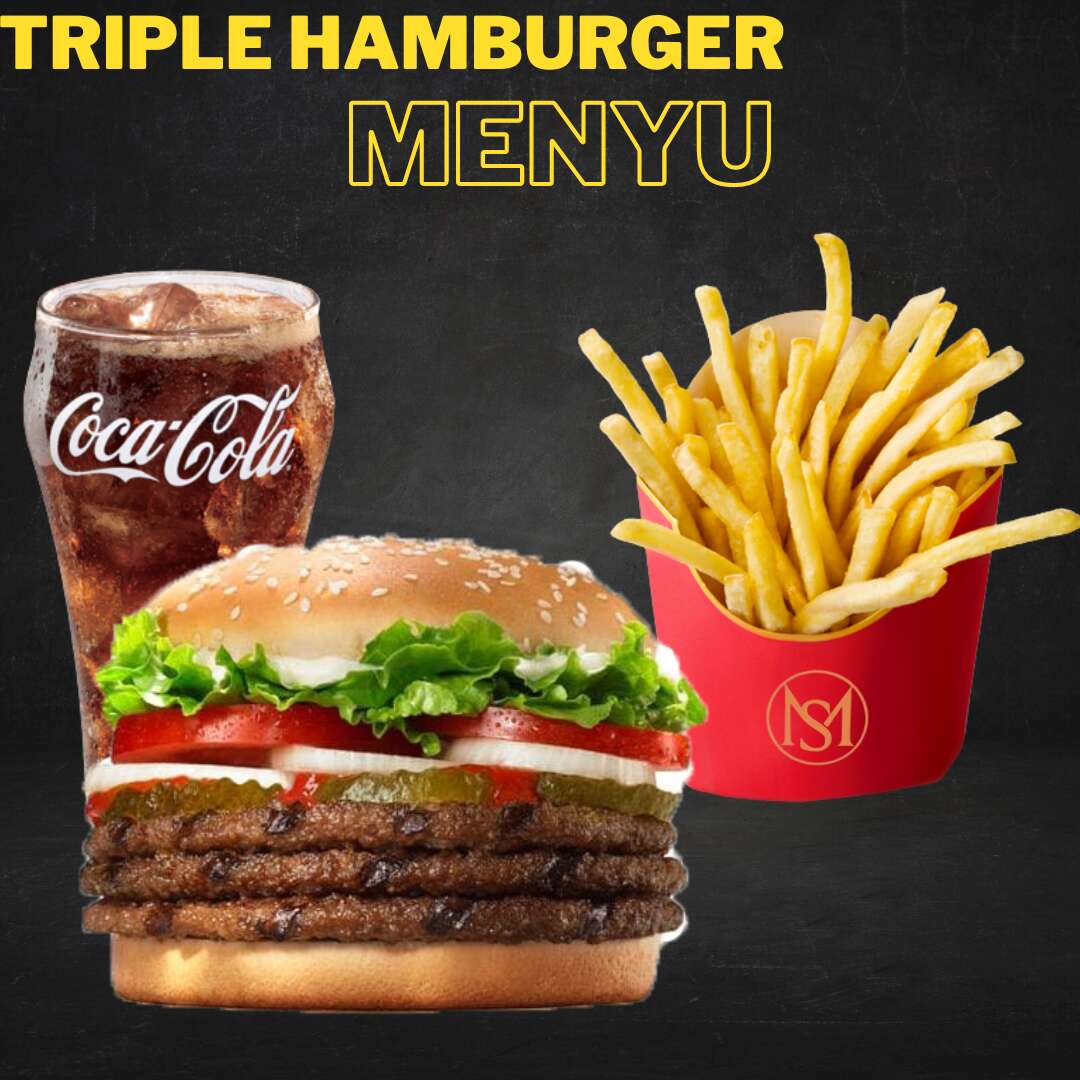 Triple Hamburger menyu