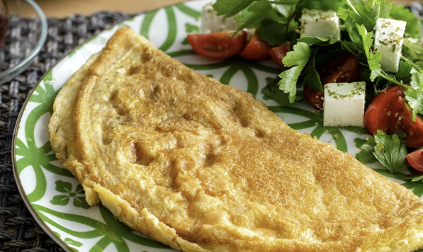 White cheese omelette