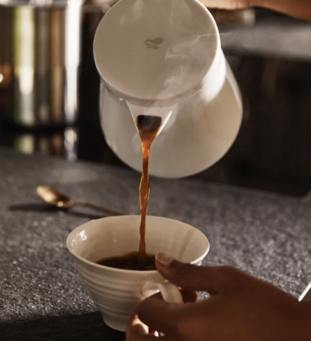 Filter coffee with milk