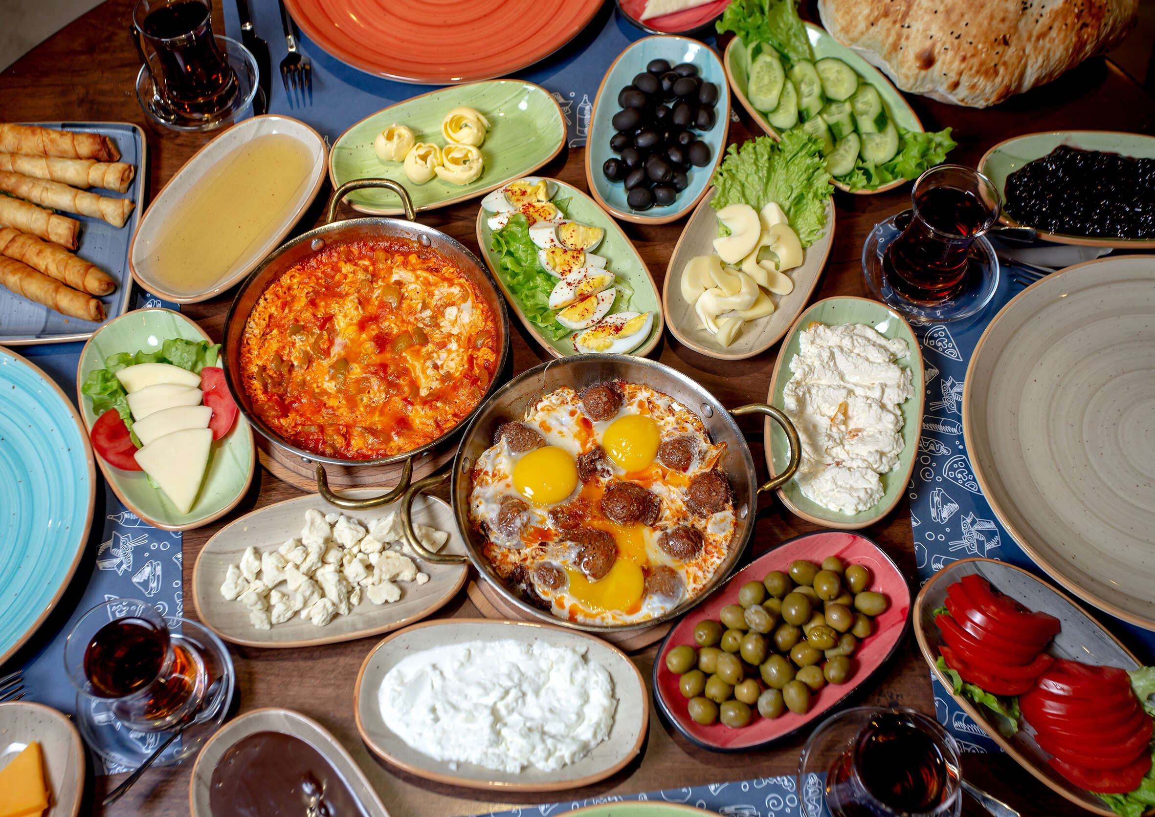 TURKISH BREAKFAST / It’s served with tea or coffee