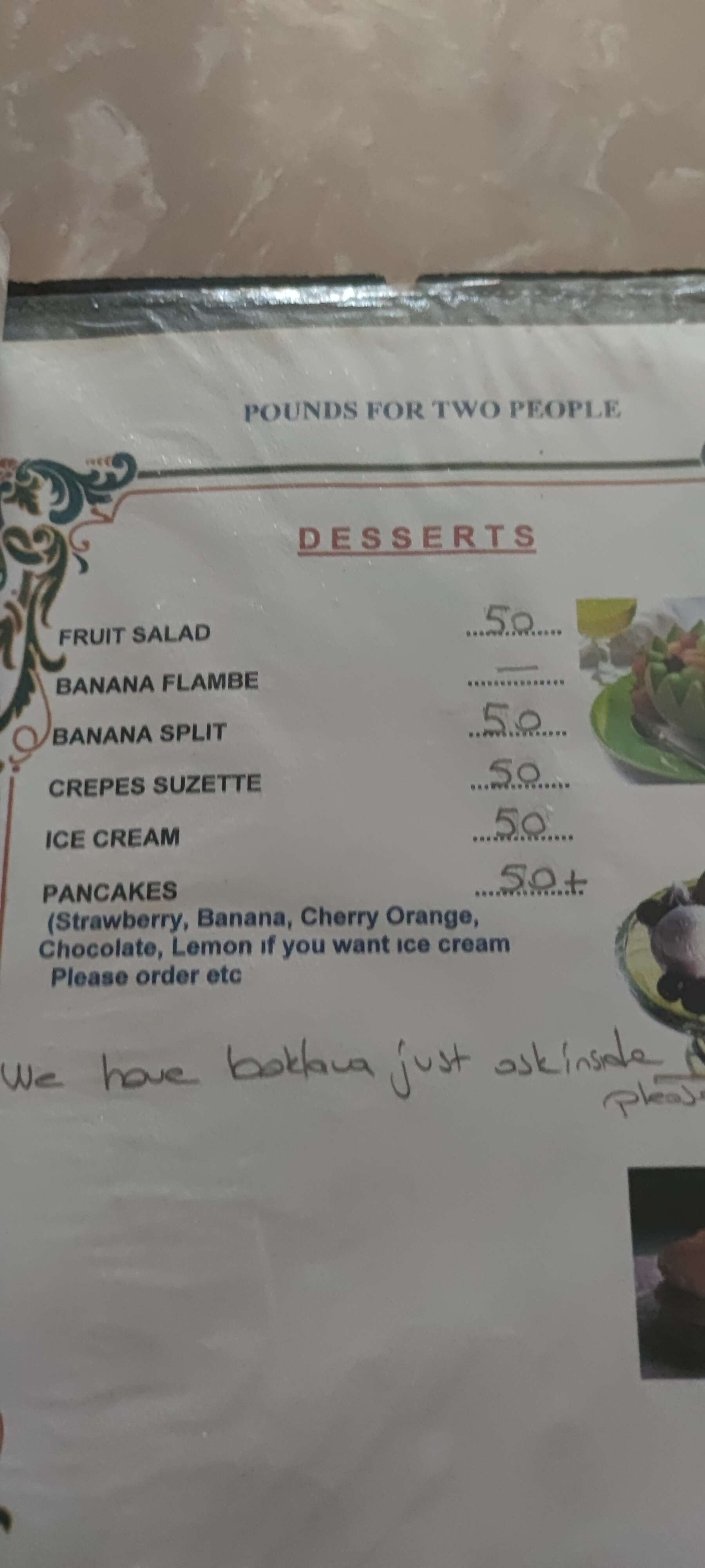 Desserts