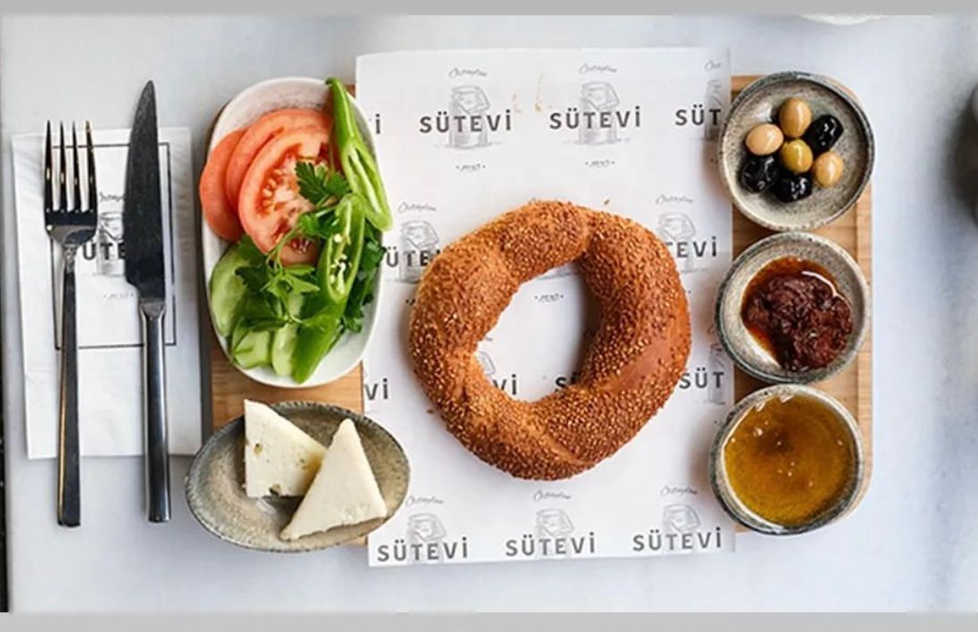 Simit breakfast plate
