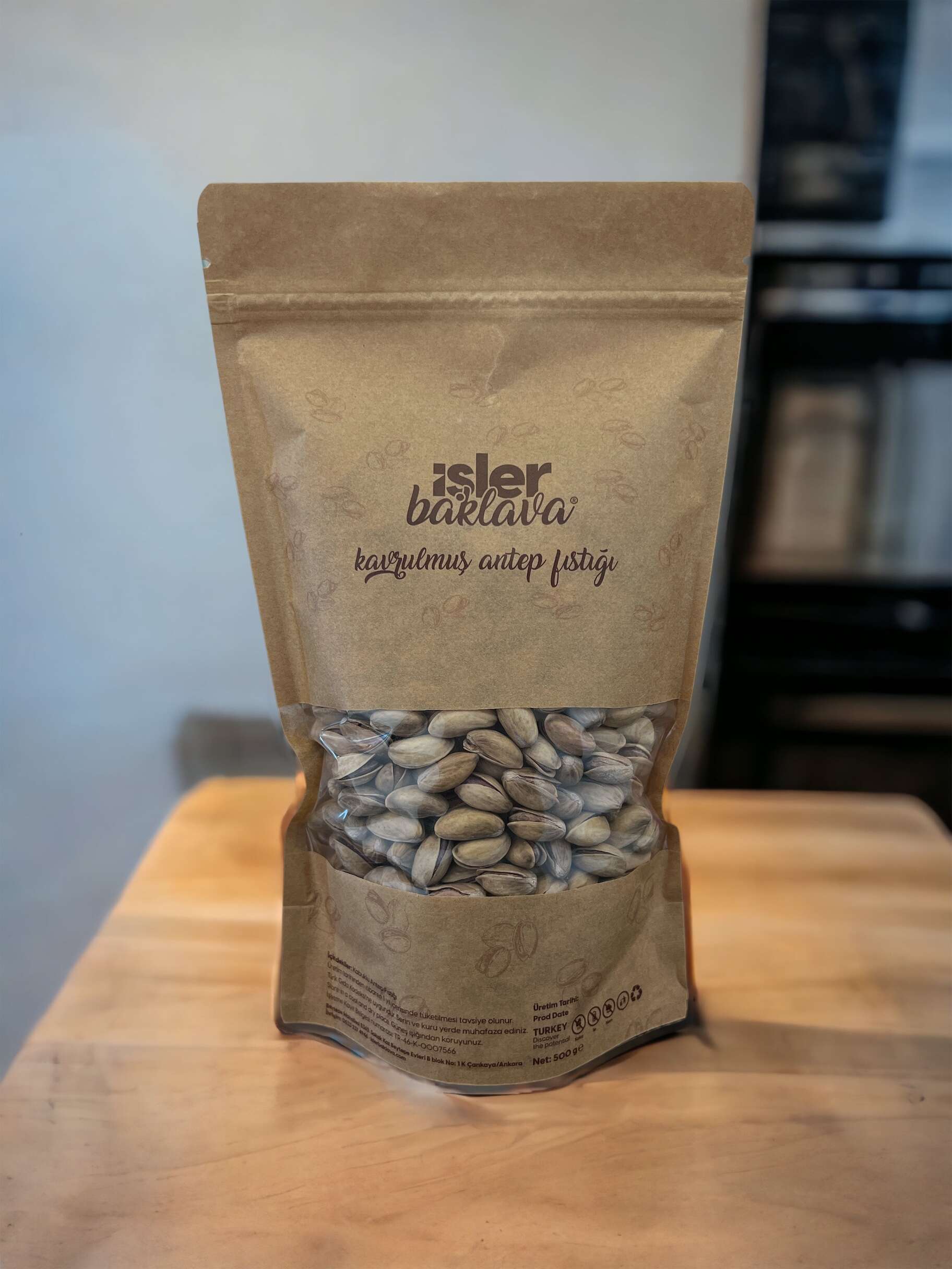 Roasted Antep Pistachios, Double Open-Shell, 500 g