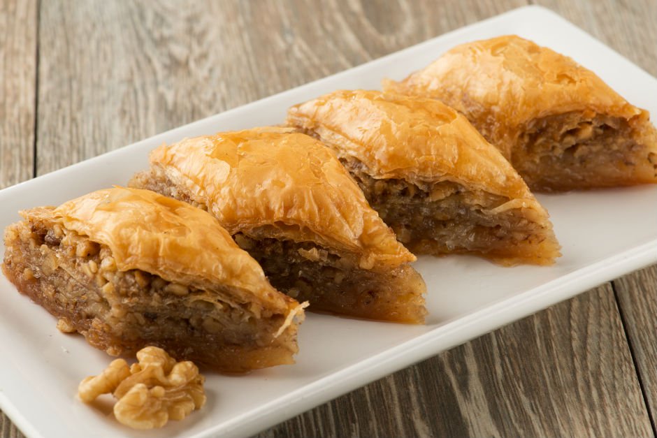 Homemade baklava