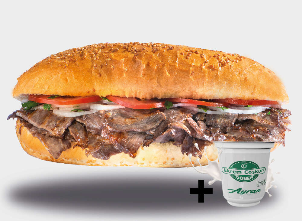 Ekmek arası Et döner (50 gr)+ İçecek