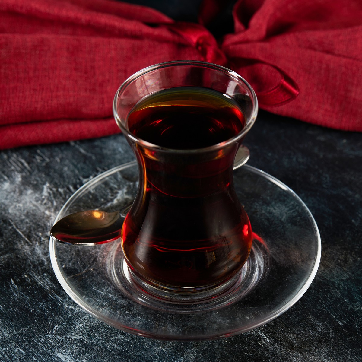 Glass of Turkish tea