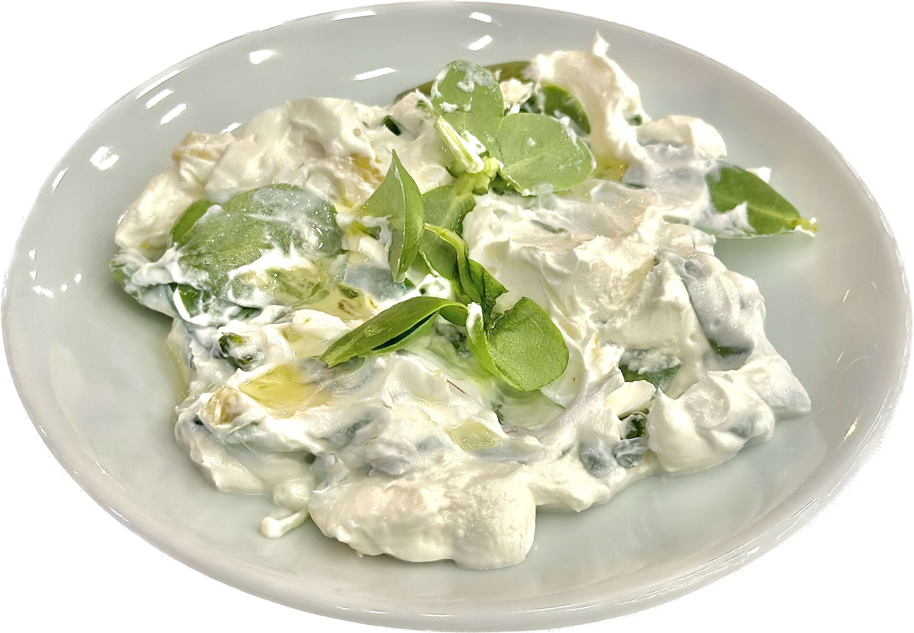 Yogurt with purslane