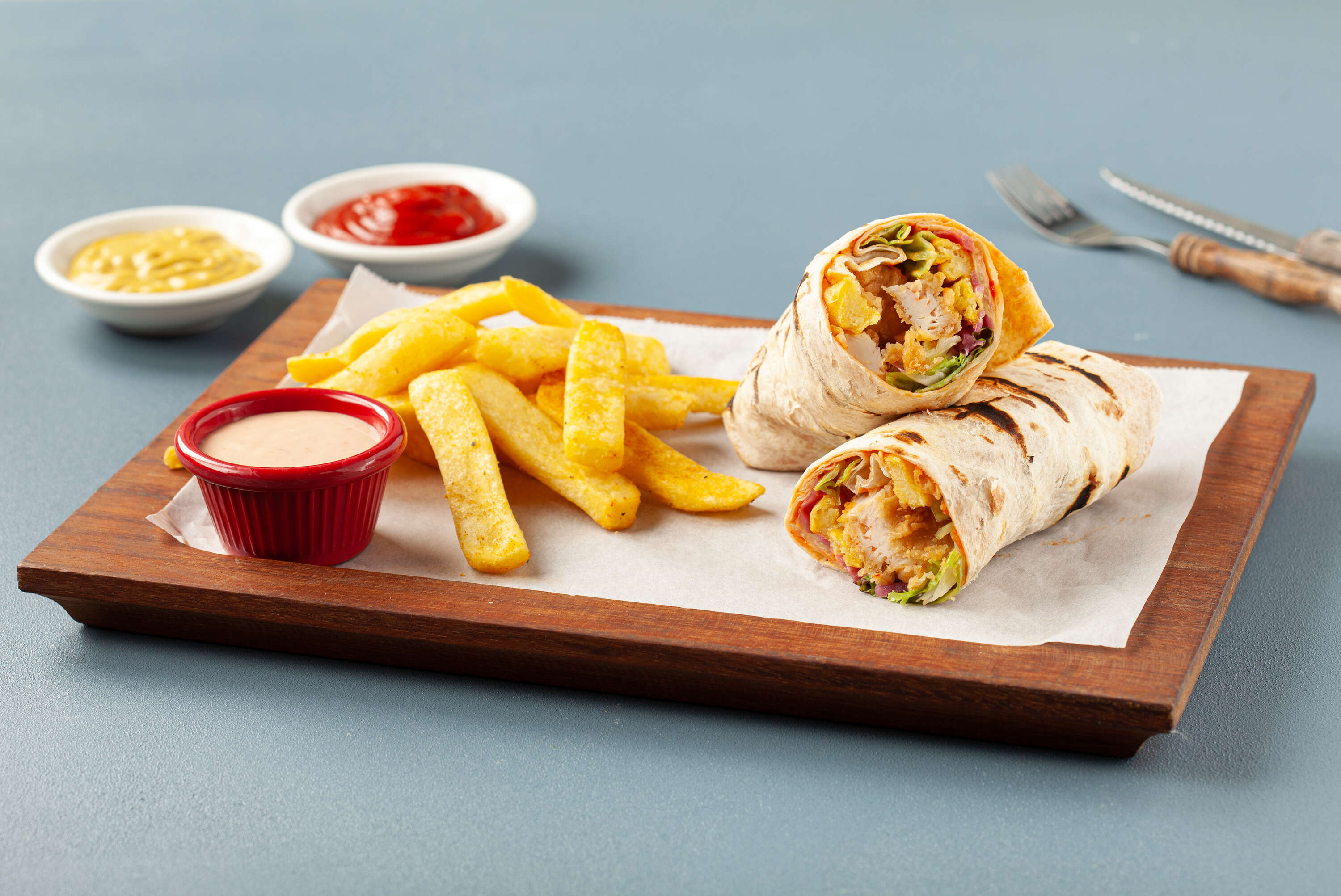 Kajun Tavuk Wrap
