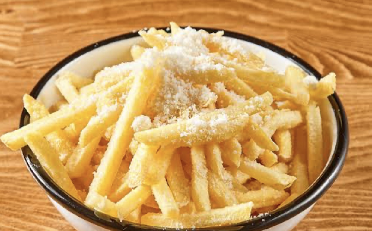 Truffle oil and Parmesan fries