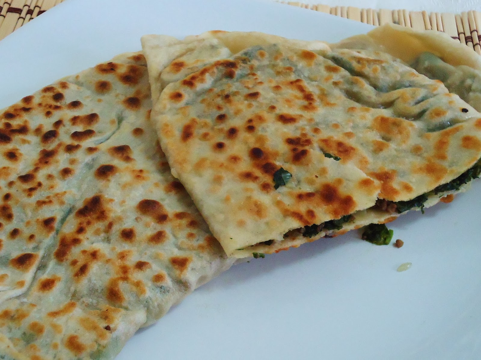 Ispanaklı Gözleme Tabağı