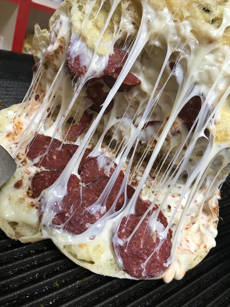 Sanayi toast on baz bread