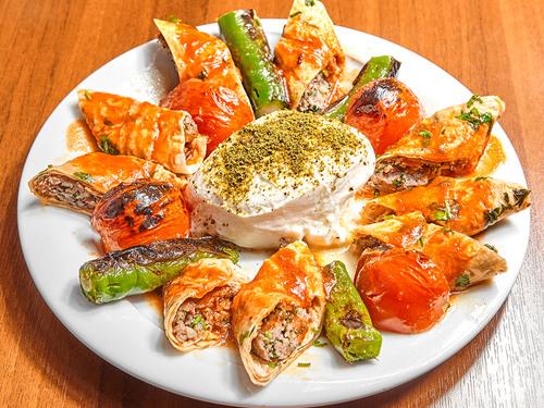 Crispy Beyti with cheese