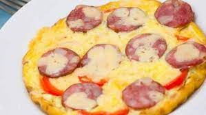 Salami omelette