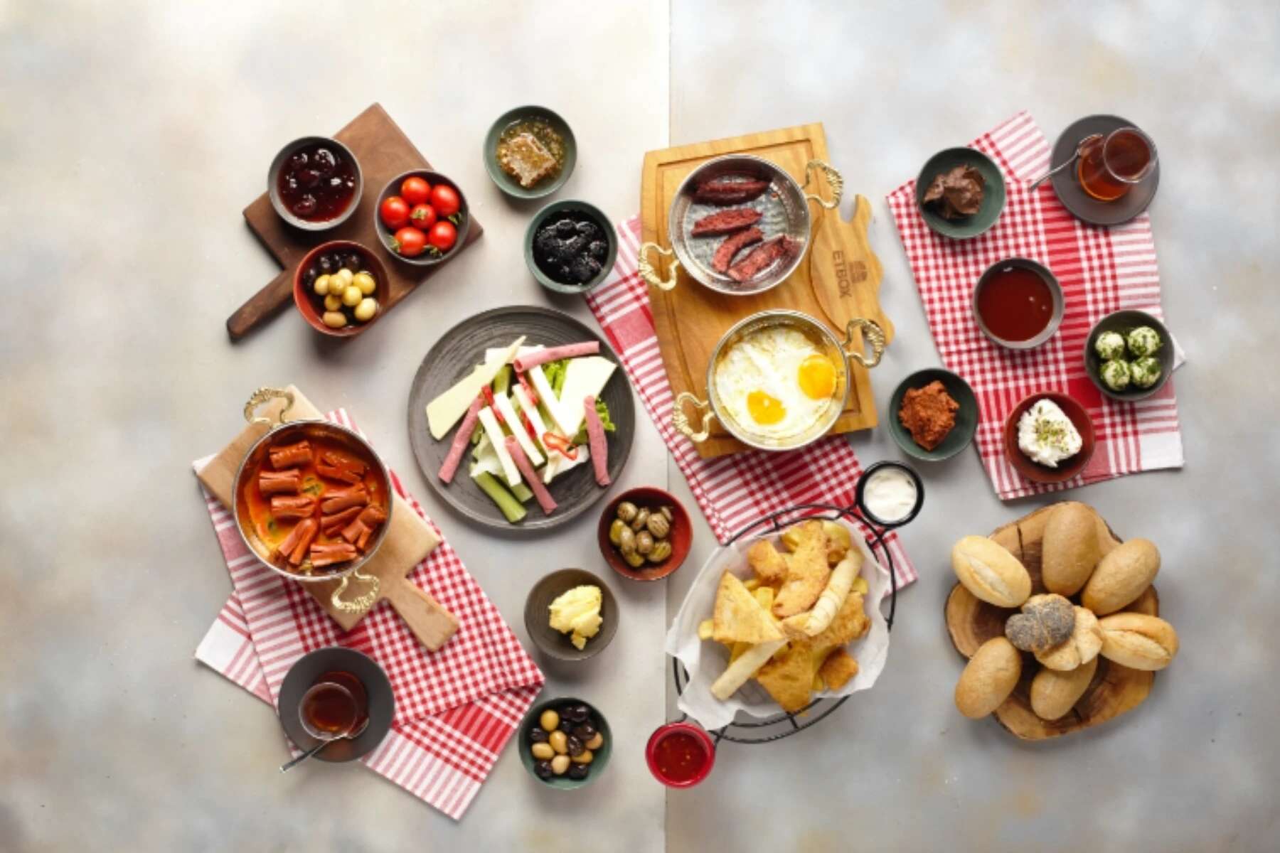 Serpme Kahvaltı (Turkish Breakfast Spread)