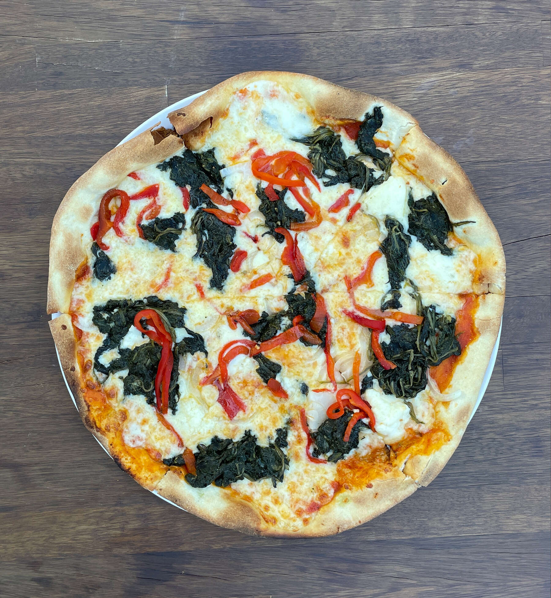 Ispanaklı Beyaz Peynirli Pizza