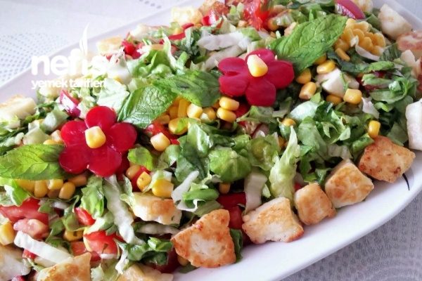 Hellim Peynirli Salata