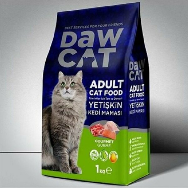 DAWCAT 1 KG GURME YETİŞKİN KEDİ MAMASI
