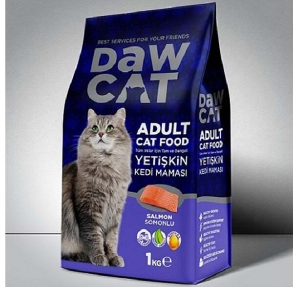DAWCAT 1 KG SOMONLU YETİŞKİN KEDİ MAMASI