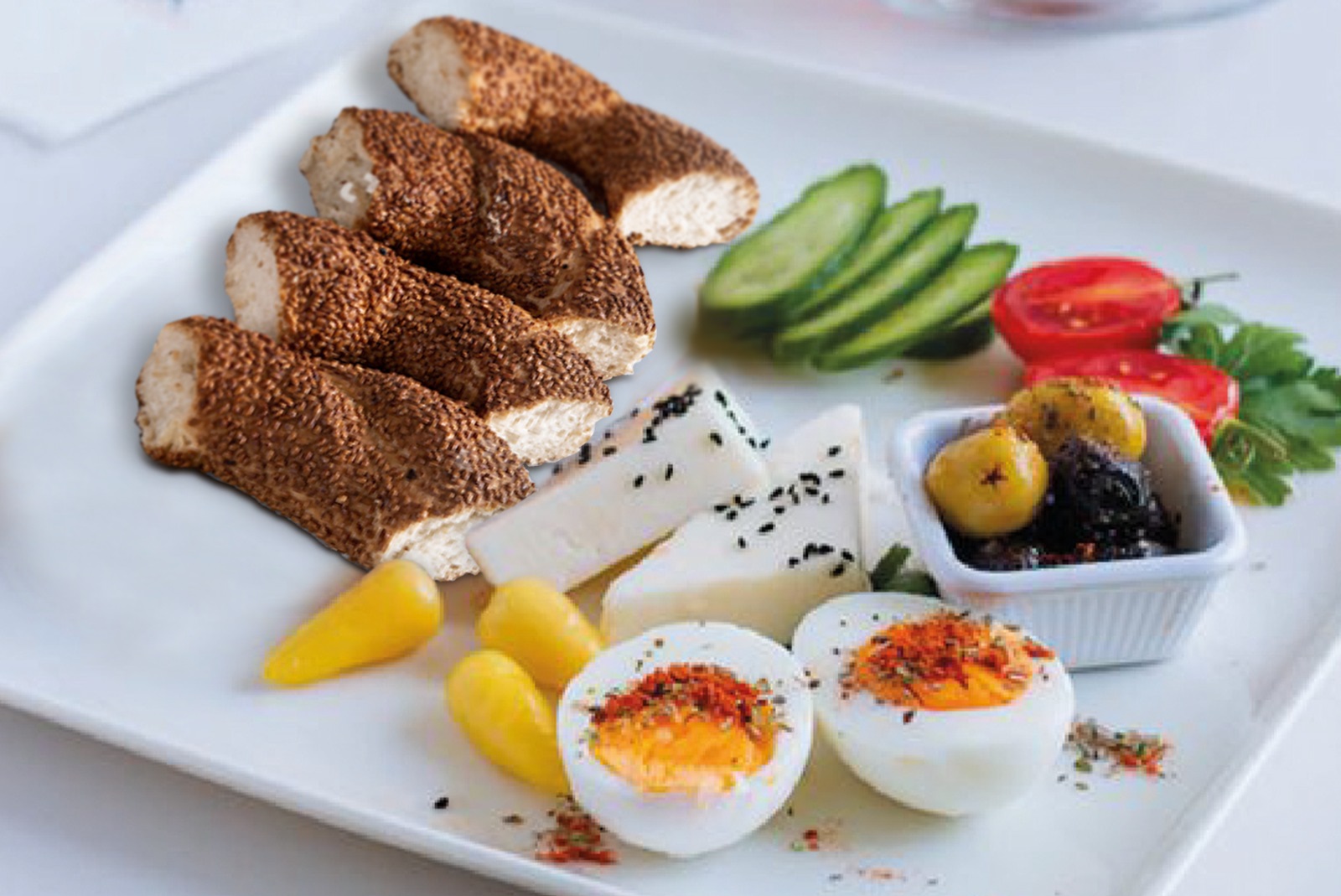 Simit Breakfast Plate