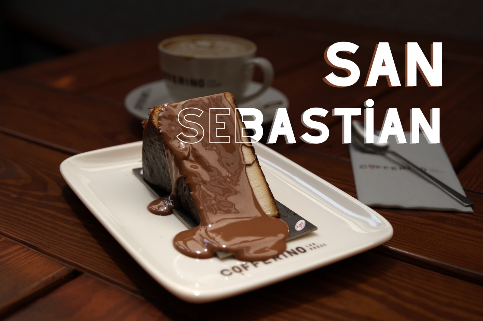 San Sebastian cheesecake with Belgian chocolate